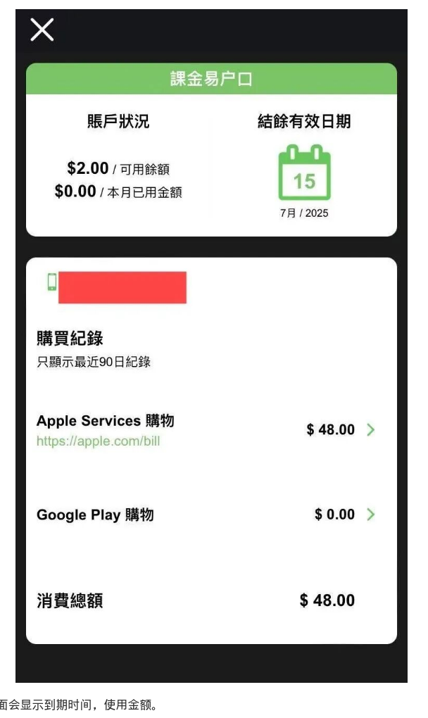 课金易户口详情：账户状况、结余有效日期与最近 90 日消费记录